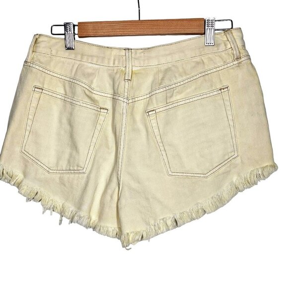 Free People High Rise Distressed Denim Shorts 'Loving Good Vibration  Women 30 - Picture 5 of 16